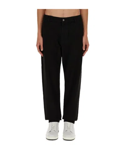 Moschino Straight Casual Pants In Black
