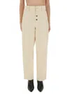 Moschino Trousers With Belt Loops And Pockets In Neutral