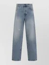 Moschino Relaxed High-waist Jeans With Classic Five-pocket Styling In Blue