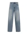 Moschino Relaxed High-waist Jeans With Classic Five-pocket Styling In Blue