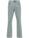 MOSCHINO STRAIGHT JEANS WITH A FADED EFFECT