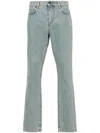 Moschino Straight Jeans With A Faded Effect