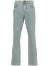 MOSCHINO MOSCHINO STRAIGHT JEANS WITH A FADED EFFECT