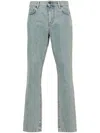 MOSCHINO MOSCHINO STRAIGHT JEANS WITH A FADED EFFECT