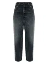 Moschino Jeans With Belt Loops In Black