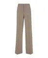 Moschino Pantalone In Lana Cappuccino Donna