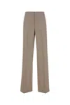 Moschino Pantalone In Lana Cappuccino Donna In Beige