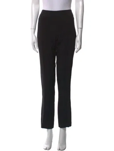 Pre-owned Moschino Straight Leg Pants In Black