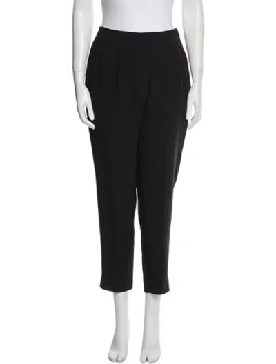 Pre-owned Moschino Straight Leg Pants In Black