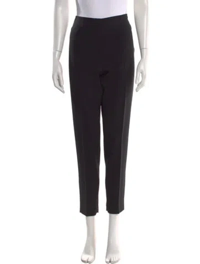 Pre-owned Moschino Straight Leg Pants In Black