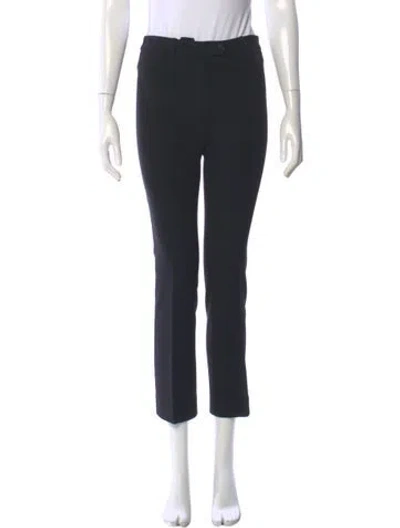 Pre-owned Moschino Straight Leg Pants In Black