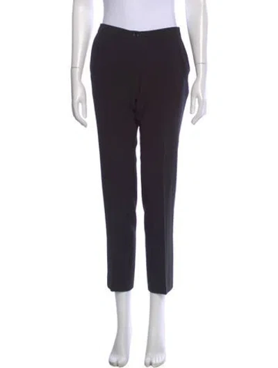 Pre-owned Moschino Straight Leg Pants In Black
