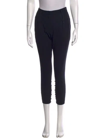 Pre-owned Moschino Straight Leg Pants In Black
