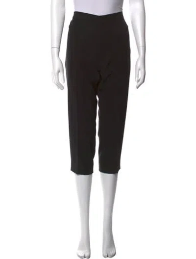 Pre-owned Moschino Straight Leg Pants In Black