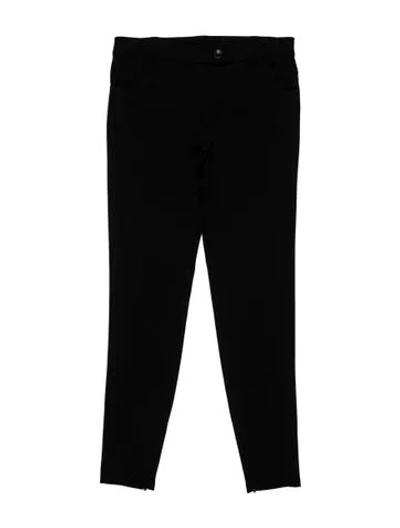 Pre-owned Moschino Straight Leg Pants In Black