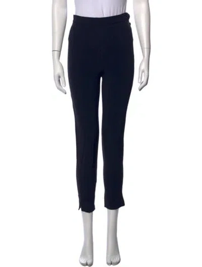 Pre-owned Moschino Straight Leg Pants In Blue