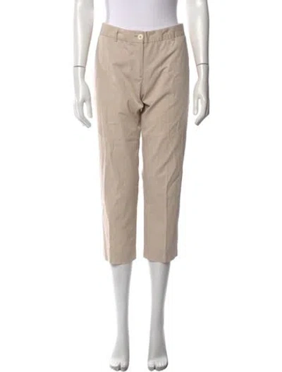 Pre-owned Moschino Straight Leg Pants In Brown
