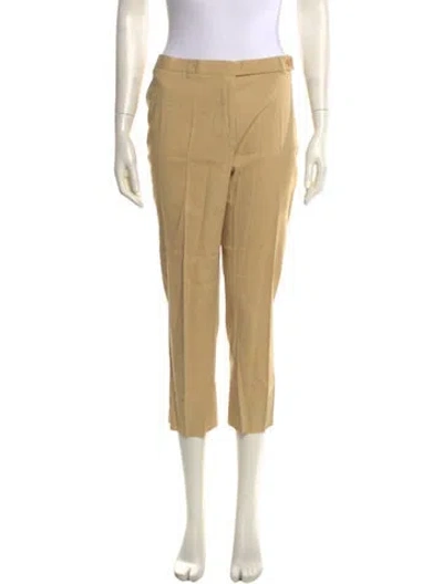 Pre-owned Moschino Straight Leg Pants In Brown