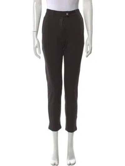 Pre-owned Moschino Straight Leg Pants In Brown