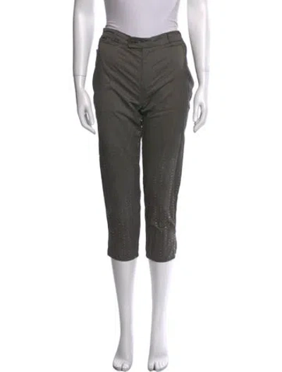Pre-owned Moschino Straight Leg Pants In Gray