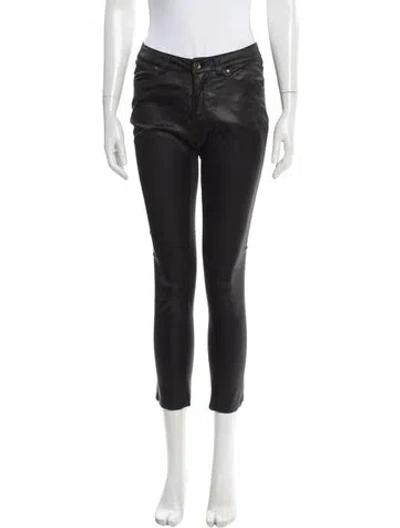 Pre-owned Moschino Straight Leg Pants In Gray