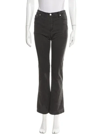 Pre-owned Moschino Straight Leg Pants In Gray