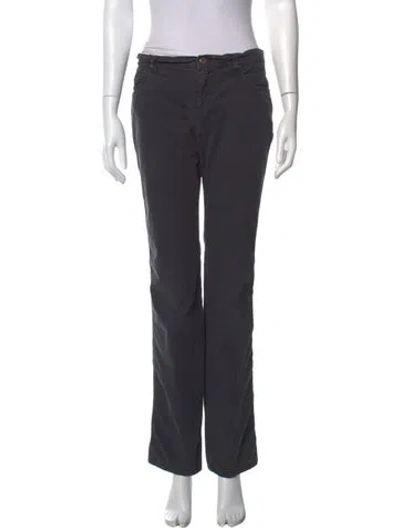 Pre-owned Moschino Straight Leg Pants In Gray