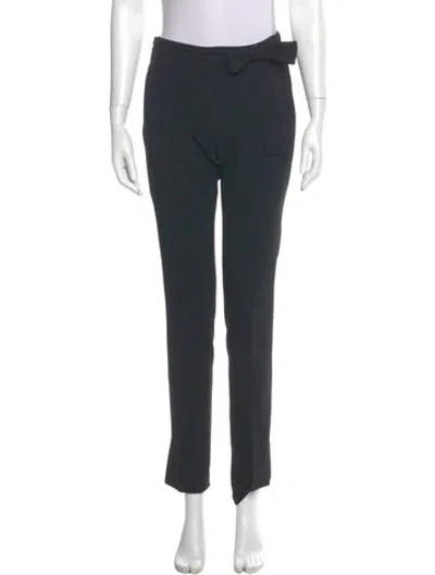 Pre-owned Moschino Straight Leg Pants In Green