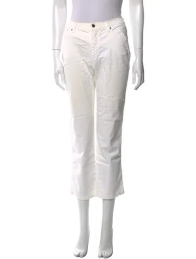 Pre-owned Moschino Straight Leg Pants In Neutral