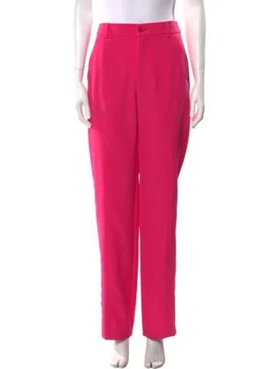 Pre-owned Moschino Straight Leg Pants In Pink