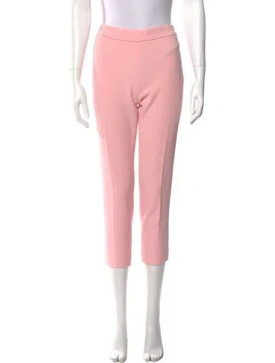Pre-owned Moschino Straight Leg Pants In Pink