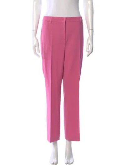 Pre-owned Moschino Straight Leg Pants In Pink