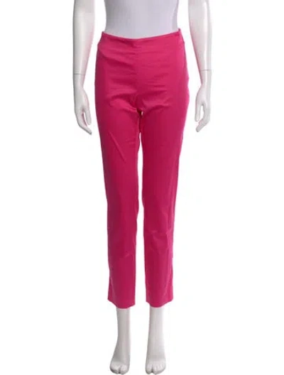 Pre-owned Moschino Straight Leg Pants In Pink