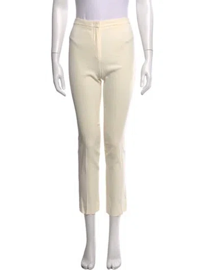 Pre-owned Moschino Straight Leg Pants In White