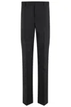 Moschino Straight Leg Pants With Belt Loops In Black