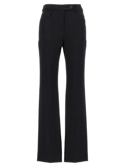 MOSCHINO STRAIGHT-LEG PANTS WITH FRONT PLEAT IN STRETCH VISCOSE