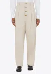 Moschino Straight-leg Tailored Pants In Beige