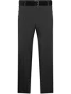 Moschino Straight Leg Trousers With Pockets And Belt Loops In Black