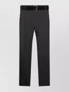 Moschino Straight Leg Trousers With Pockets And Belt Loops In Black