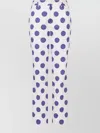 Moschino Stretch Satin Pants Biro Polka Dots