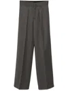 Moschino Straight Trousers In Grey