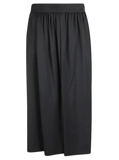 Moschino Straight Waist Skirt In Black