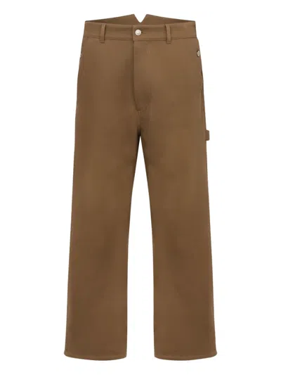 MOSCHINO STRAP-DETAIL TROUSERS