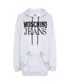 Moschino Strap-detailed Hooded Minidress In White