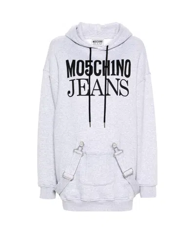 Moschino Strap-detailed Hooded Minidress In White