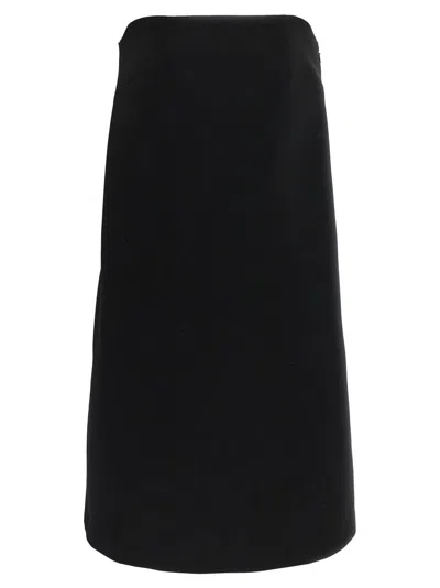 MOSCHINO STRAPLESS MINI DRESS WITH 'FIOCCO' DETAIL
