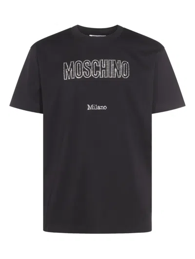 Moschino Short Sleeve T-shirt In Black