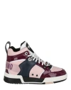 Moschino Streetball Asymmetrical High-top Sneakers In Fantasy