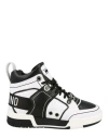 Moschino Streetball Asymmetrical High-top Sneakers In Fantasy