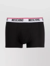 Moschino Stretch Cotton Boxer Set In Black